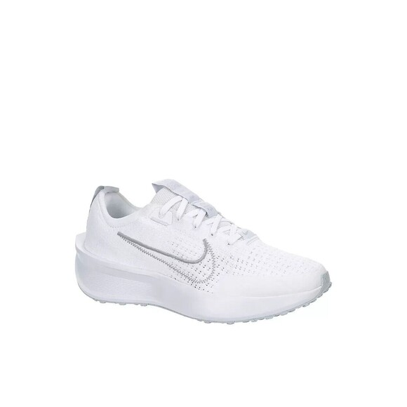 NIKE Interact Run 'White Metallic Silver FD2292 100 Women's Sz 7W - Picture 2 of 8